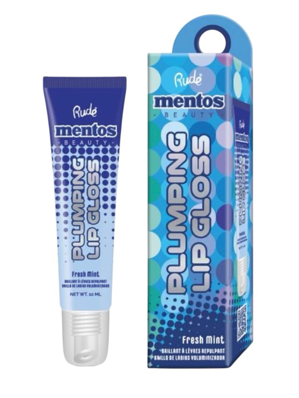 Rude x Mentos Fresh Mint Hydrating Plumping Plumps Lips Lip Gloss Cruelty-free